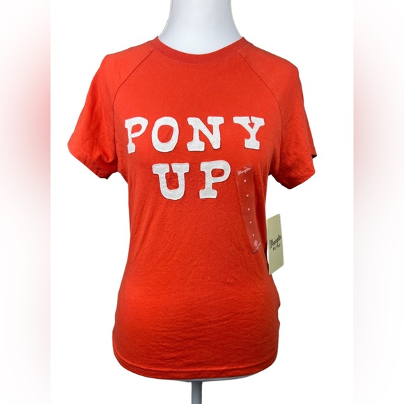 NWT Wrangler Retro Pony Up Red Fitted Tee Women’s Medium - Picture 2 of 6